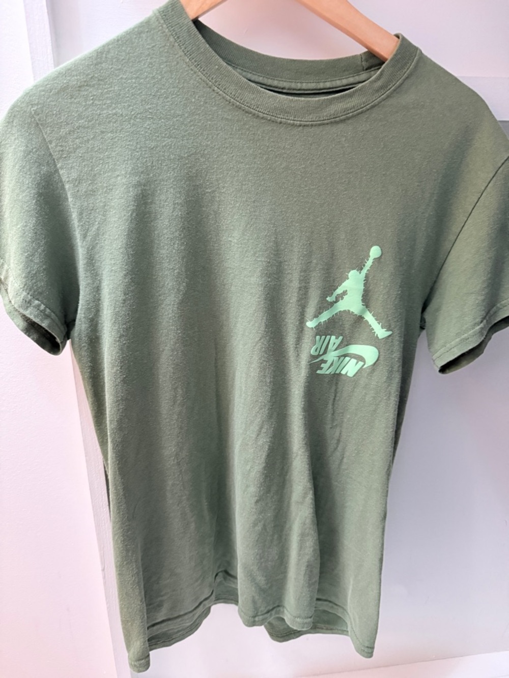 Cactus Jack by Travis Scott Olive Green Tee with Mint Graphic